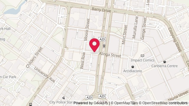 Map showing Smith's Alternative