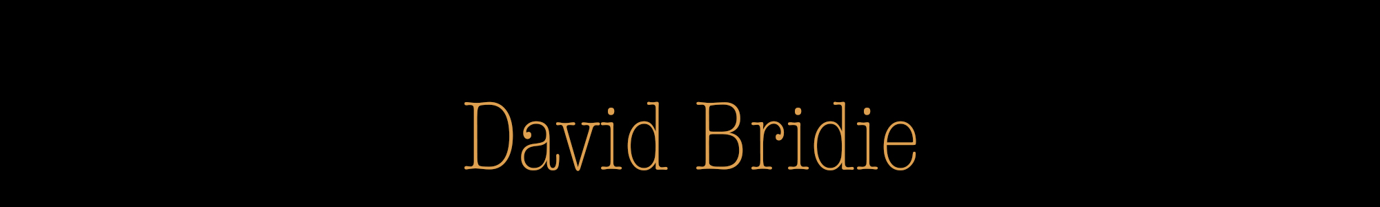 David Bridie
